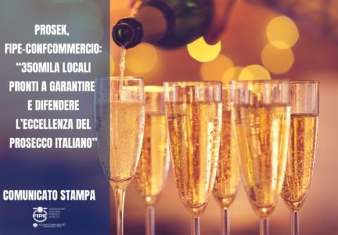 Prosek, Fipe-Confcommercio: “350mila locali pronti a garantire e difendere l'eccellenza del prosetto italiano”